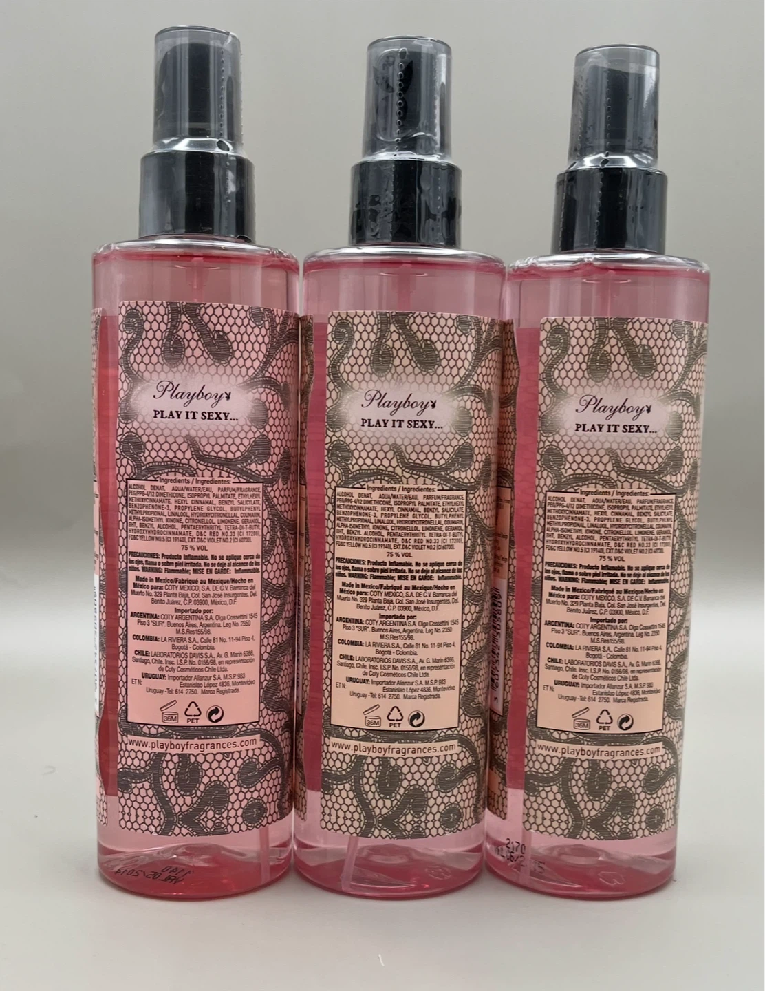 Playboy Play It Sexy Body Mist Set (3x 8 oz) - photo 2