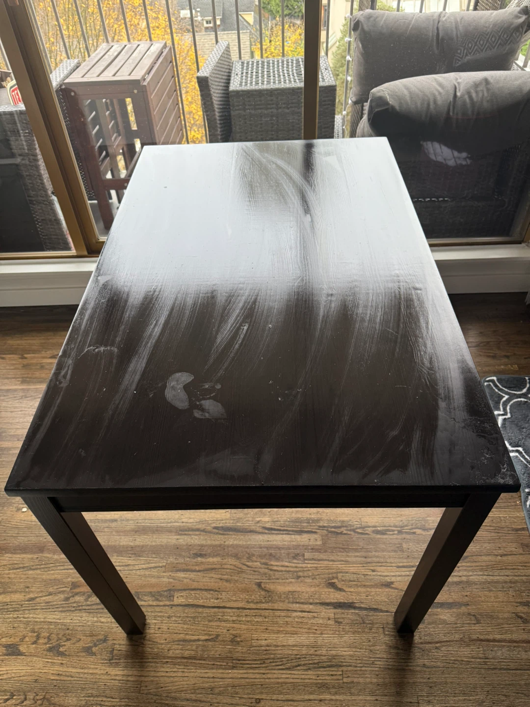 Black Dining Table and Chairs Set