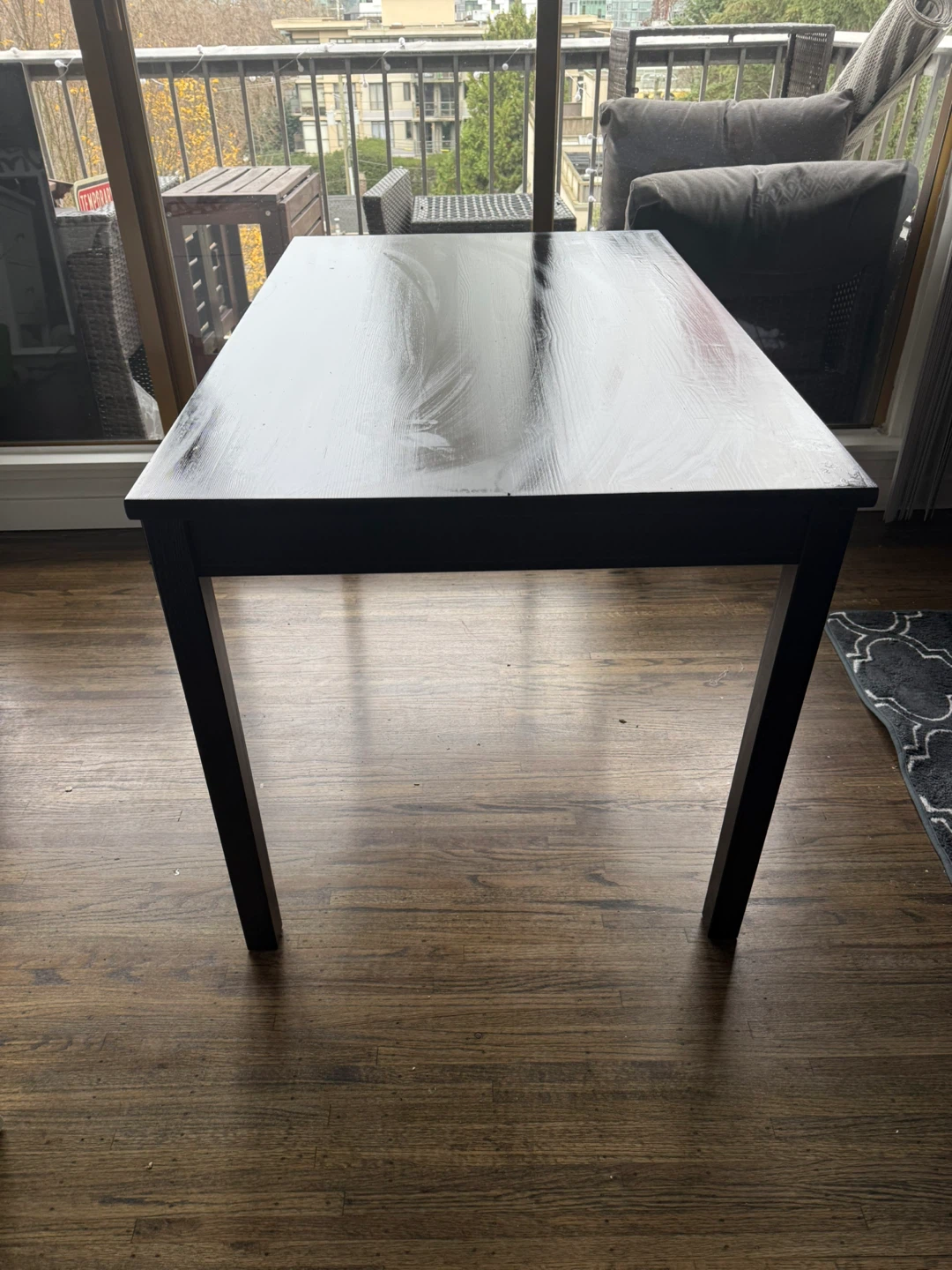 Black Dining Table and Chairs Set - photo 3