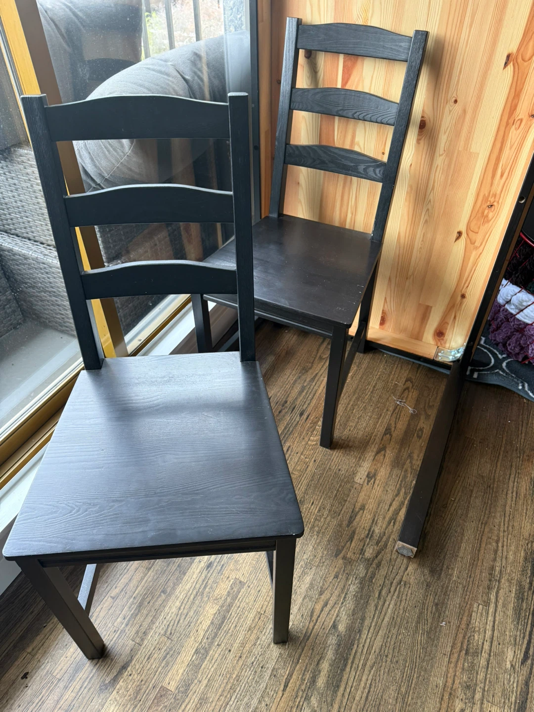 Black Dining Table and Chairs Set - photo 2