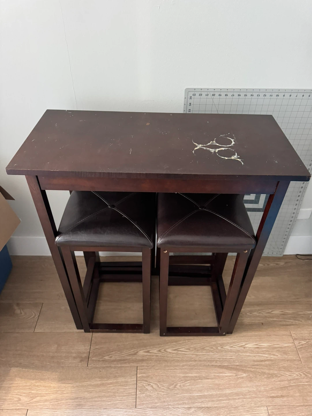 Console Table with 2 Stools