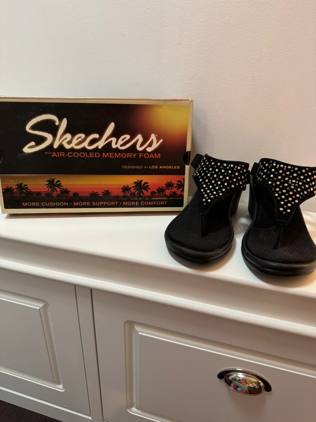 Skechers  Black Wedge Sandals ⚽️ - photo 4