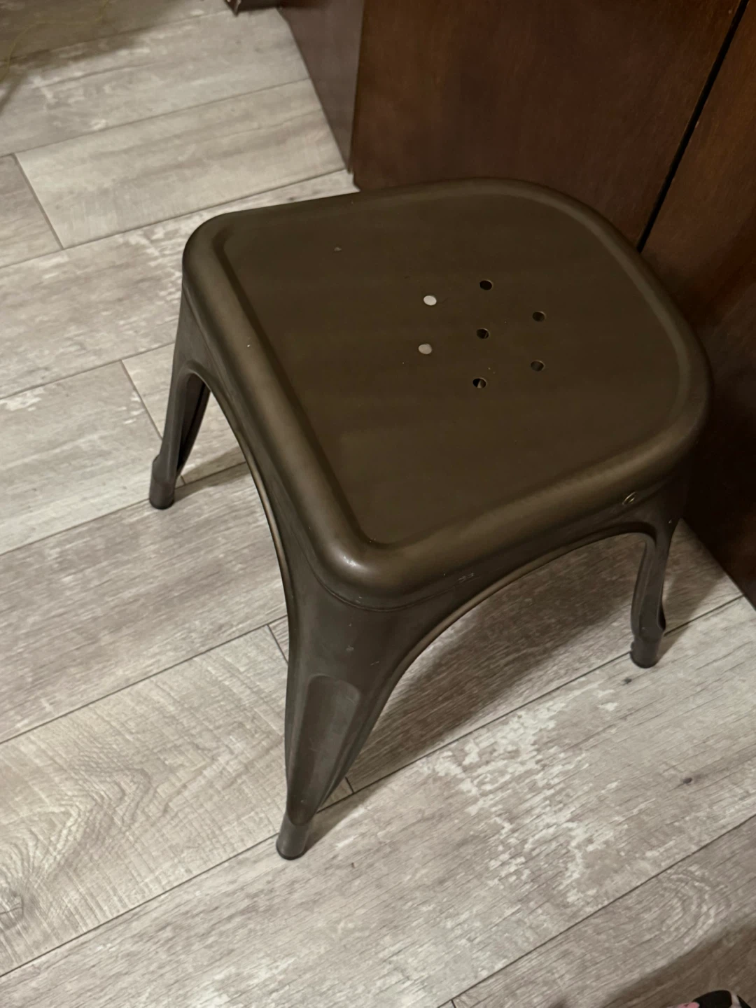 Metal Stool - Bronze