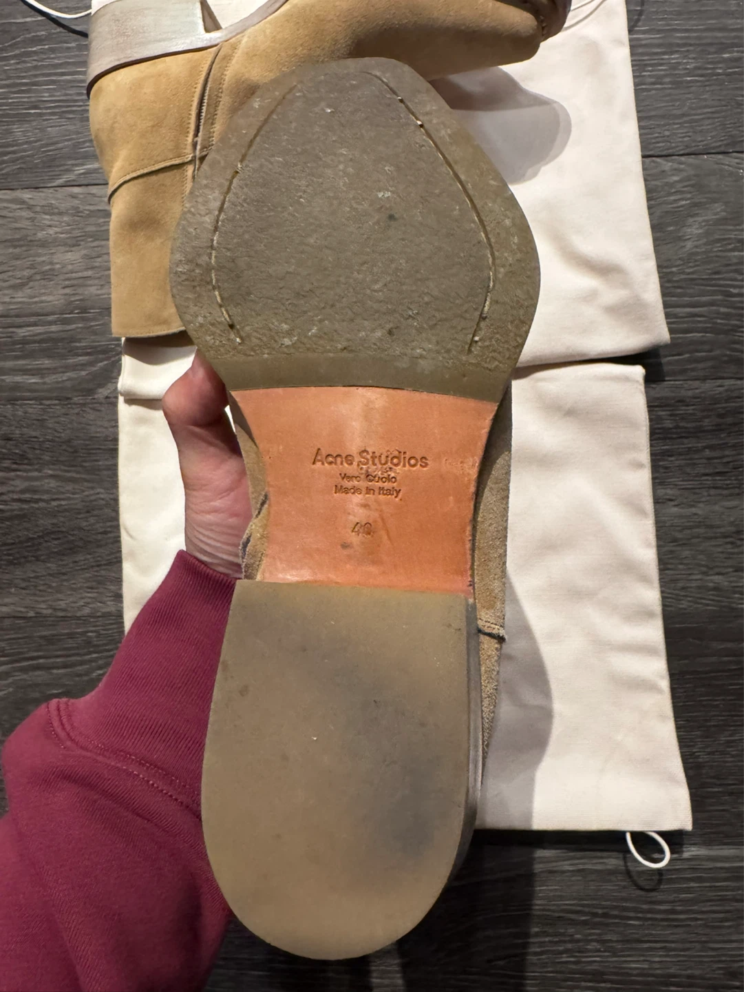 Acne Studios Suede Ankle Boots - photo 2