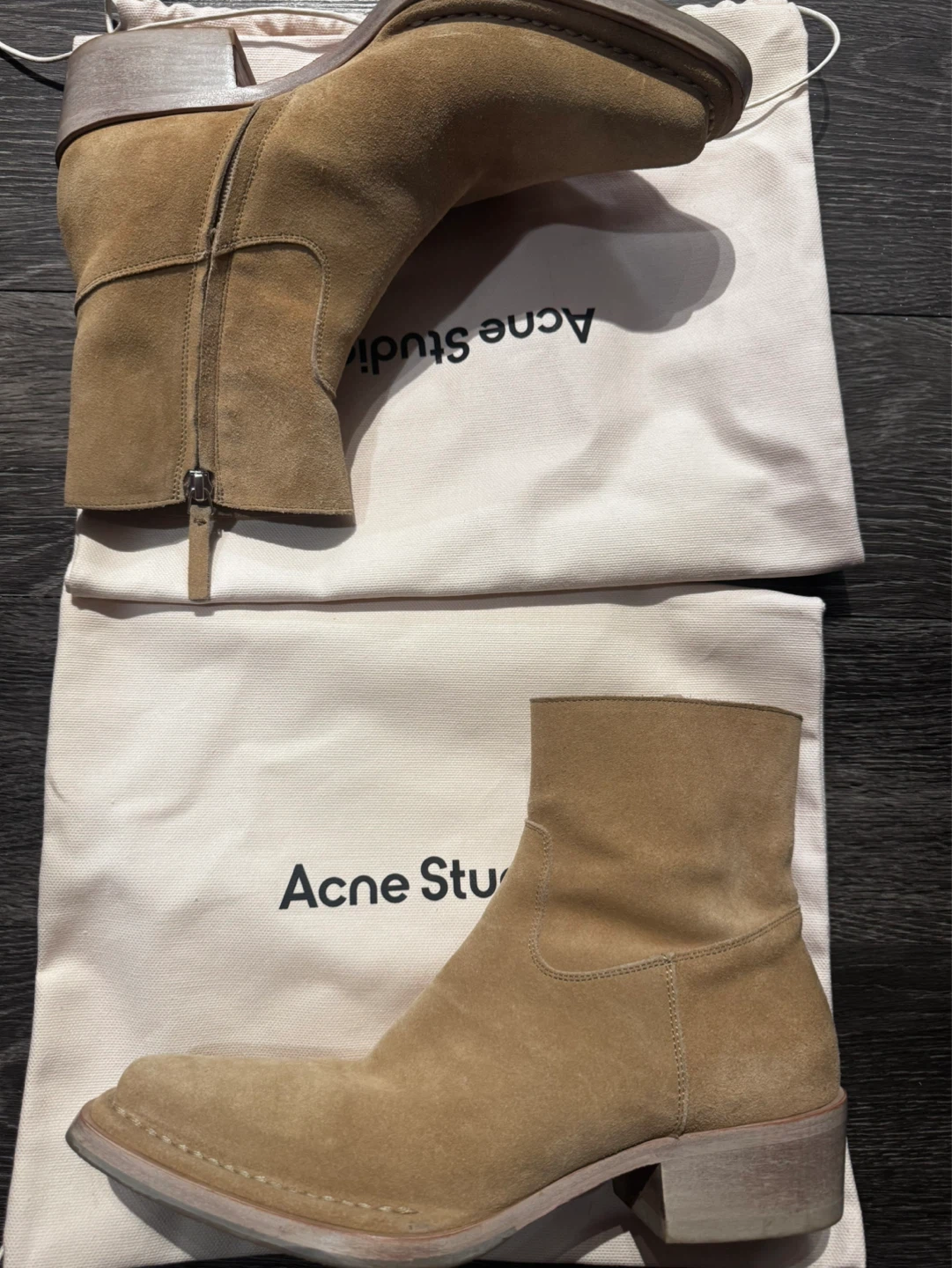 Acne Studios Suede Ankle Boots