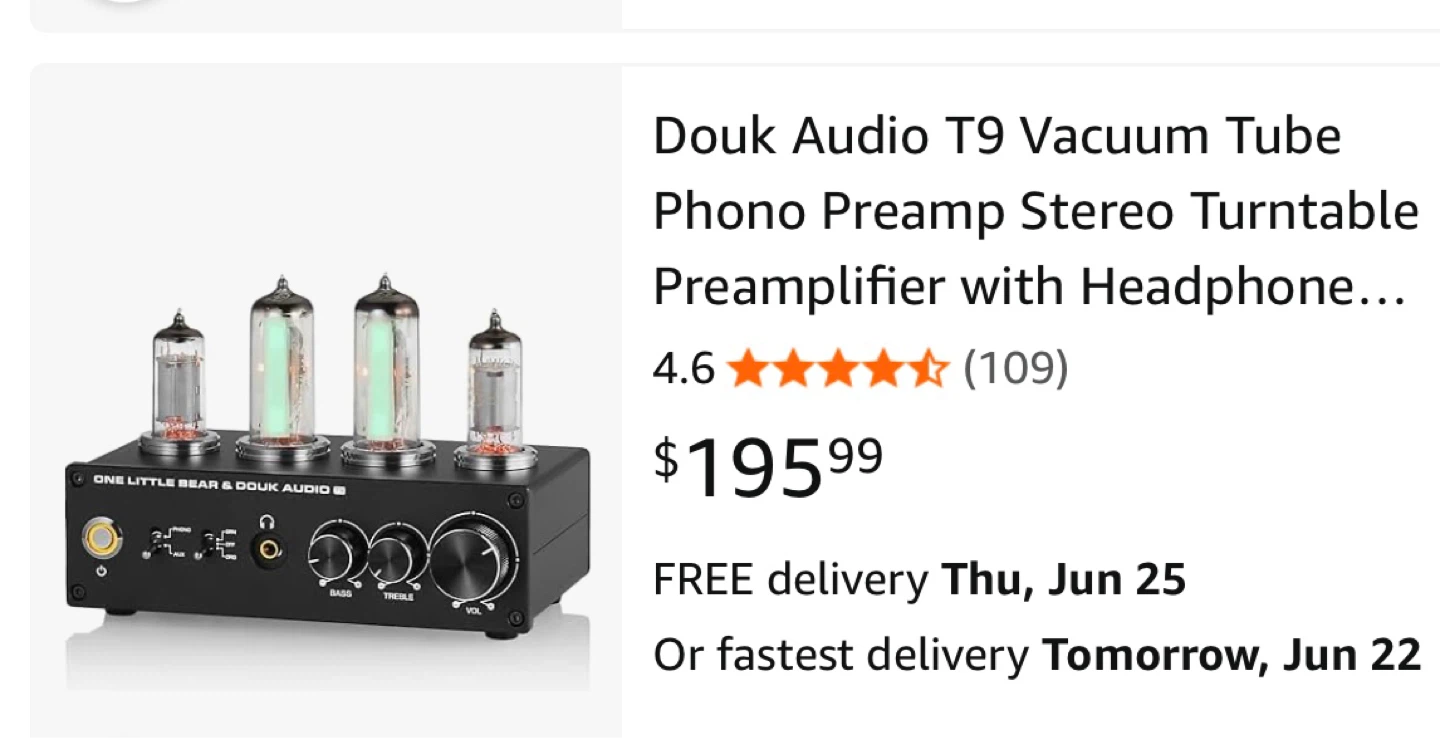 Douk Audio T9 Vacuum Tube Phono Preamplifier - photo 2