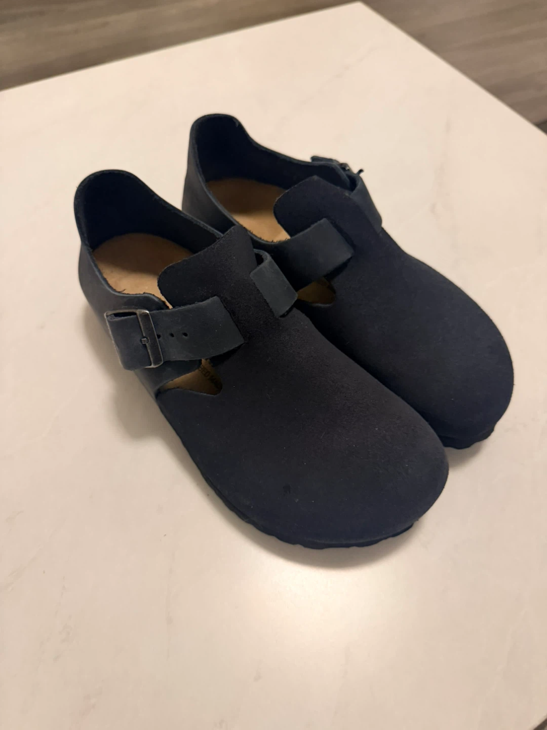 Birkenstock Blue Suede Mary Jane Shoes - photo 2