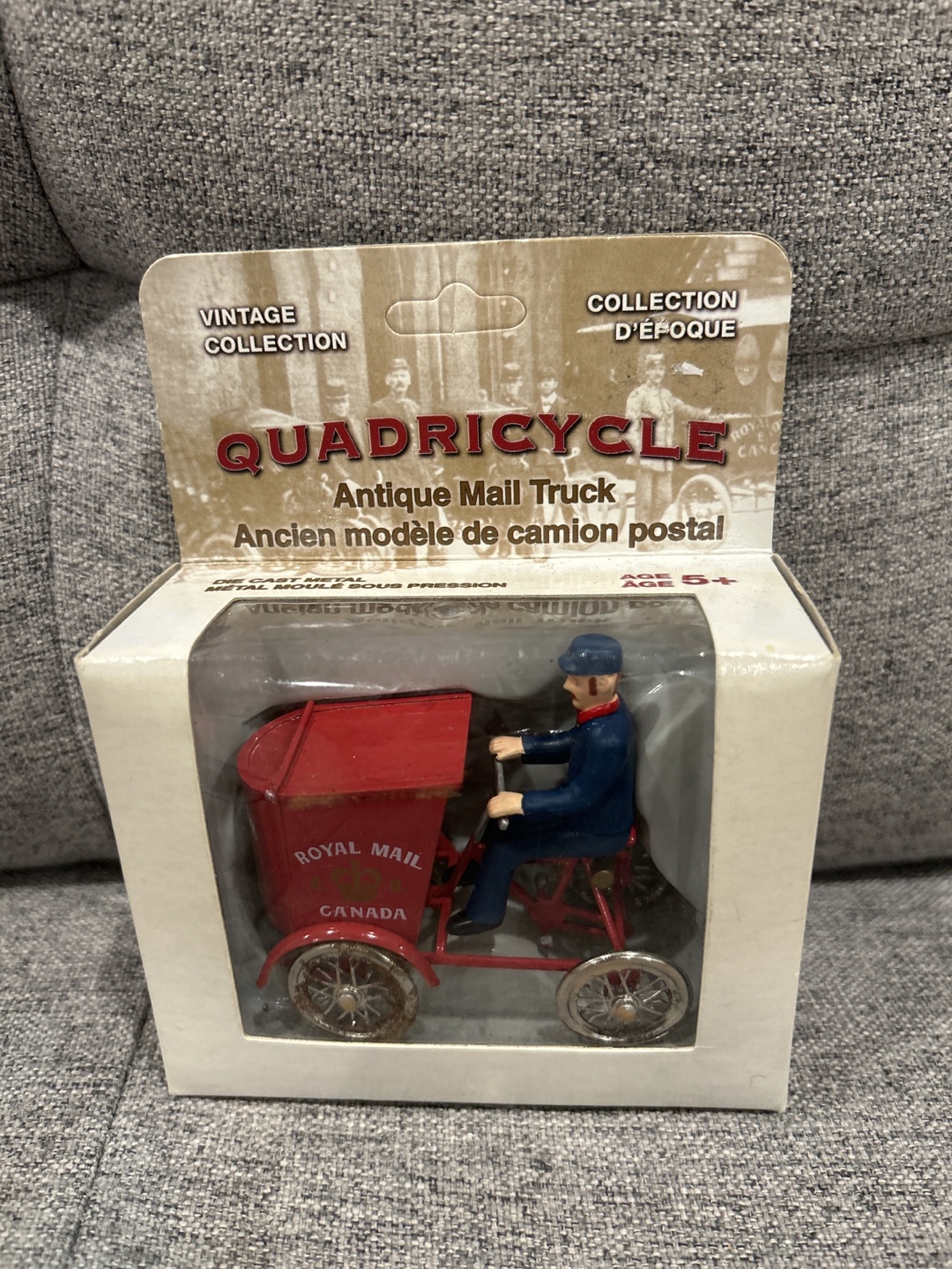 QUADRICYCLE Antique Mail Truck Die Cast Metal - photo 5