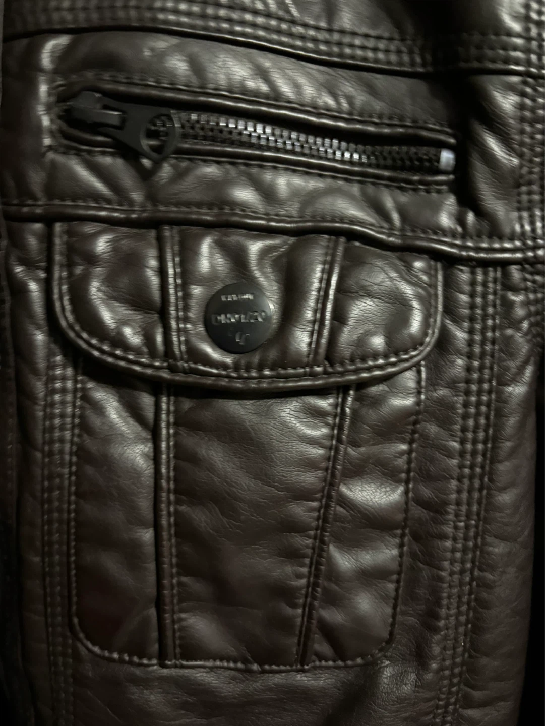 Vintage Leather Bomber Jacket - photo 4