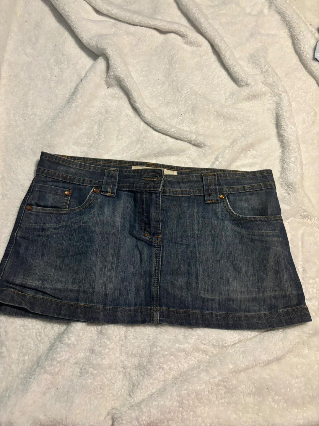 BY DENIM Women's Denim Mini Skirt