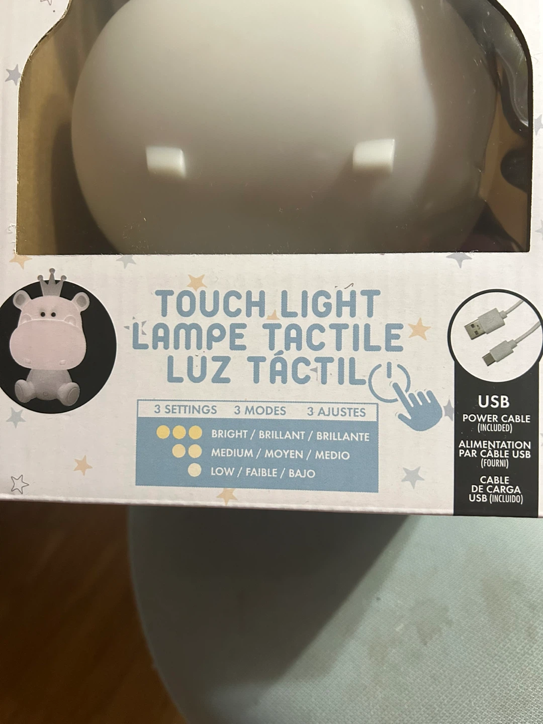 Brand New Homedeo Hippo Touch Nightlight - photo 4