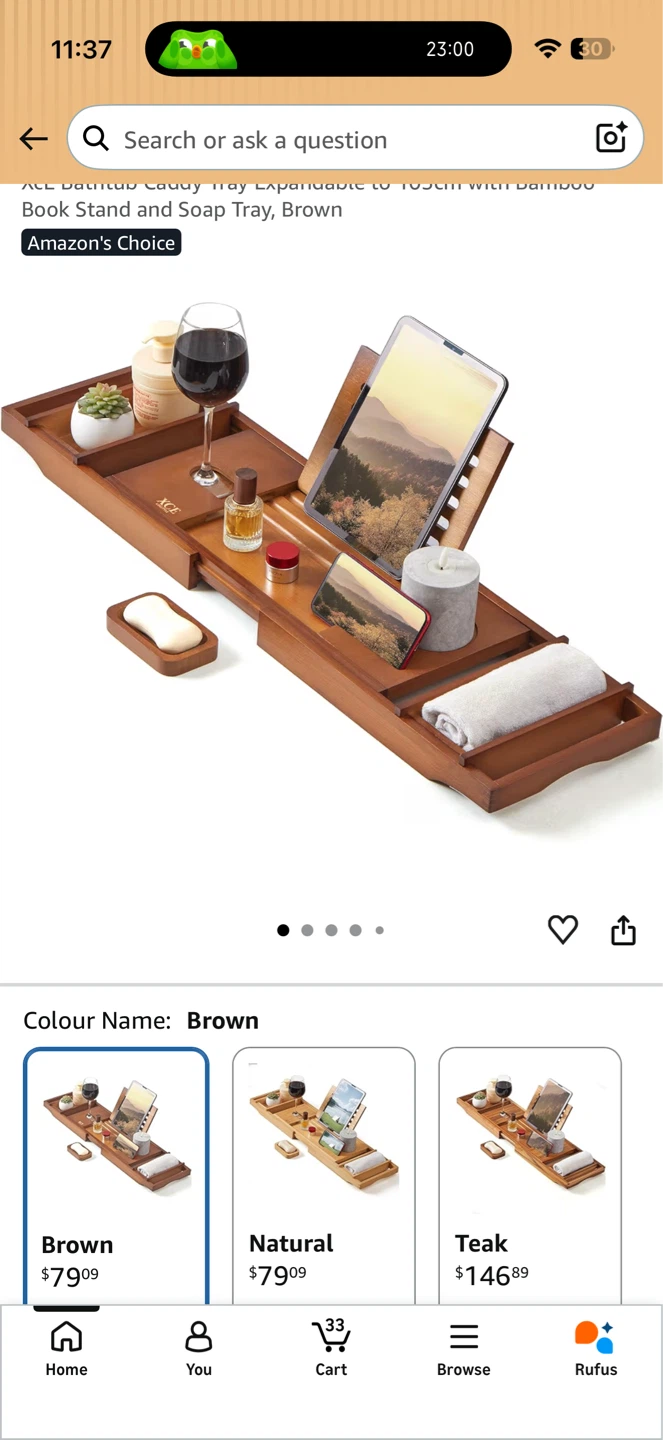 Luxury Bamboo Bathtub Caddy Tray – New