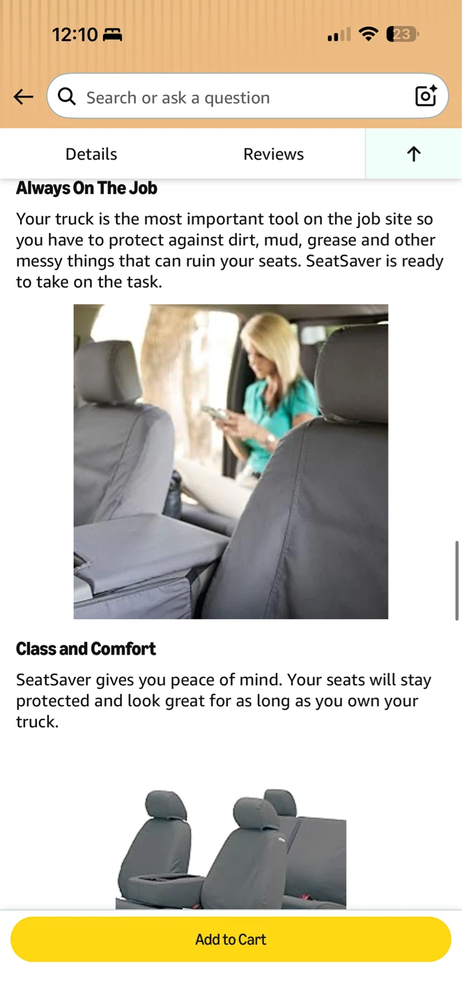 Covercraft SeatSaver Custom Front Seat Covers – Dark Olive/Khaki - photo 5