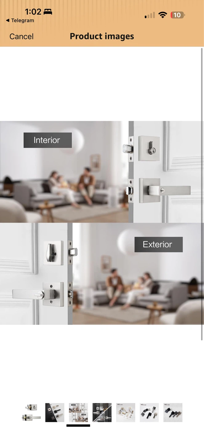 NCL Hardware Keyed Entry Door Handle Set + Deadbolt – NEW ✨🚪 - photo 2
