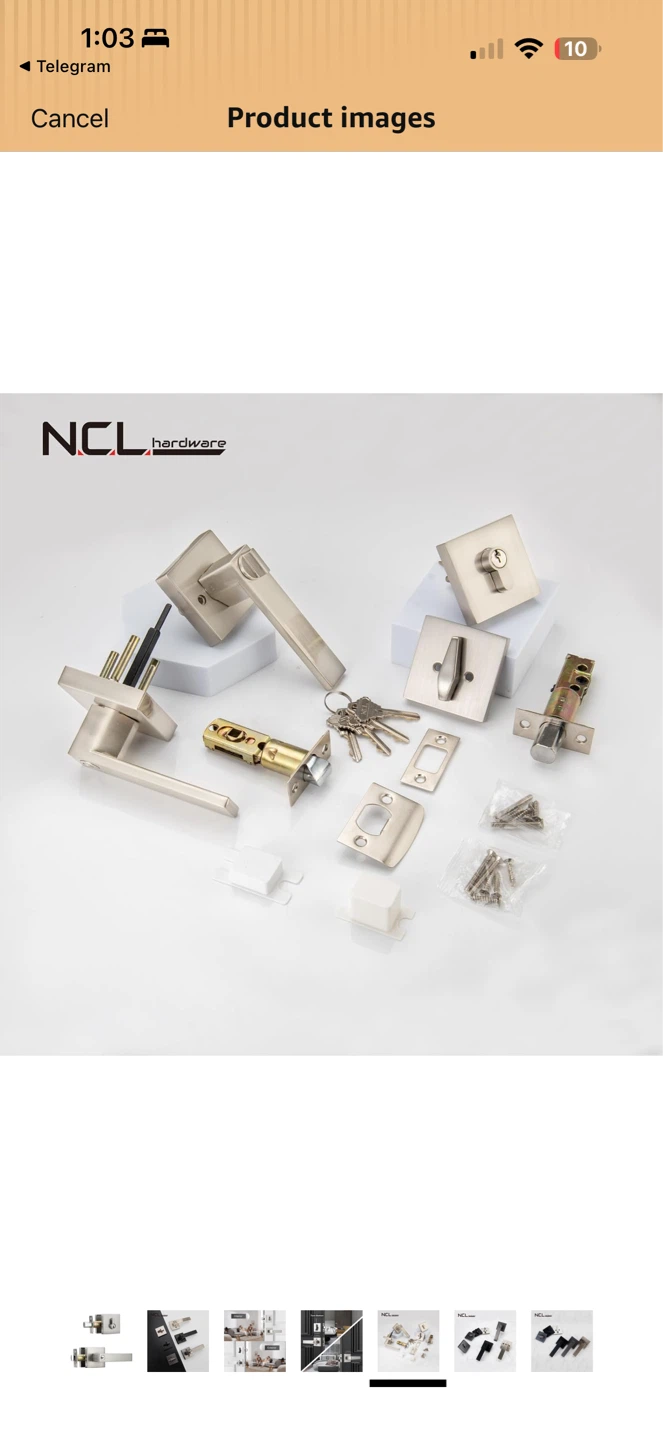 NCL Hardware Keyed Entry Door Handle Set + Deadbolt – NEW ✨🚪 - photo 4