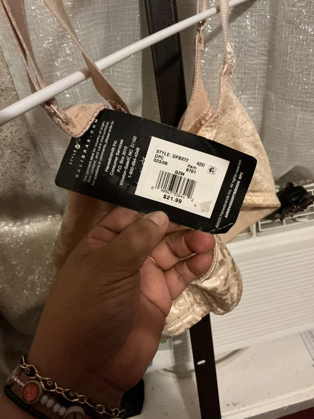 Bali Full Support Bra - Size 42D - Nude - photo 3