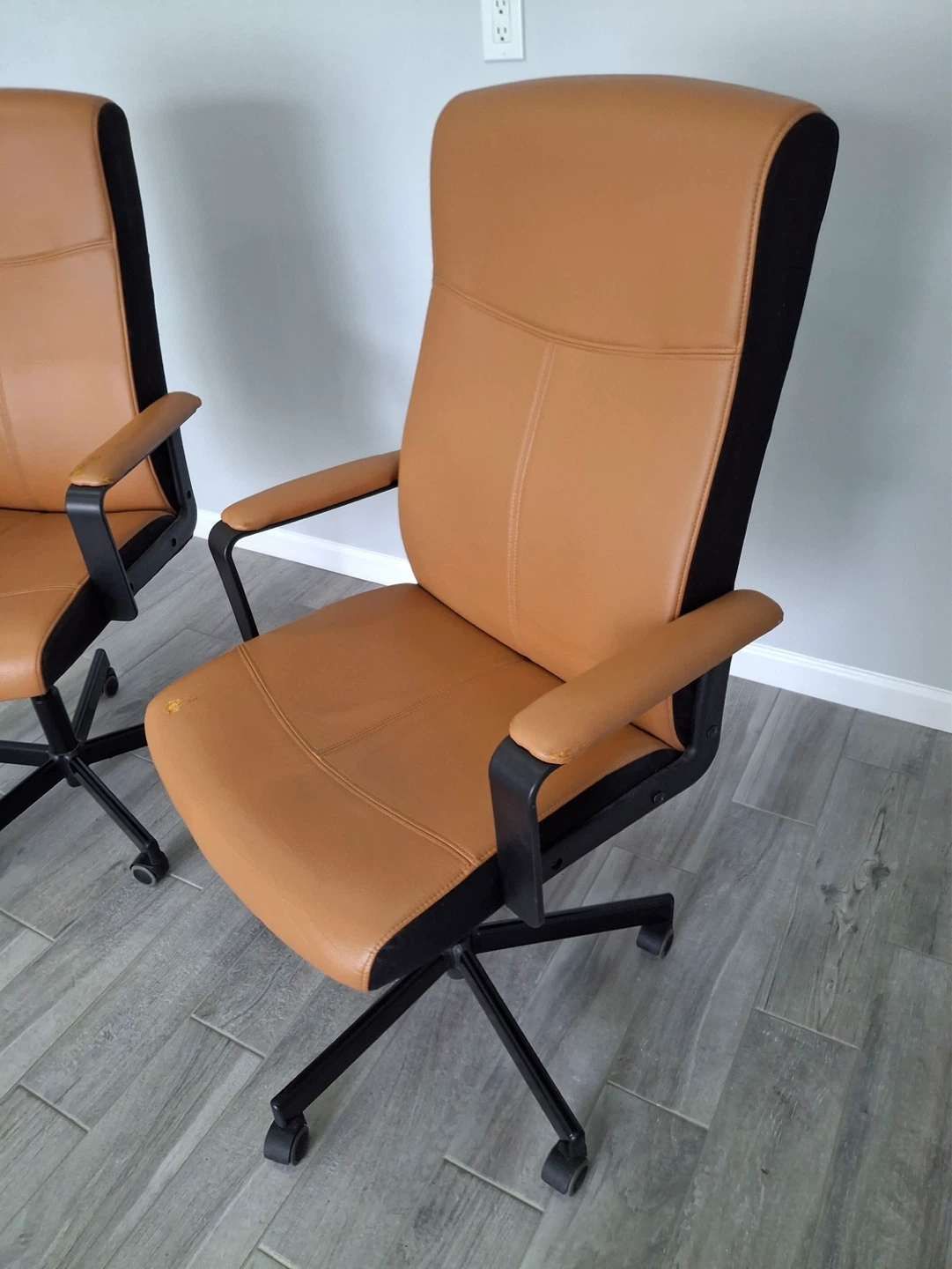 Office Chairs - Tan Faux Leather - photo 4