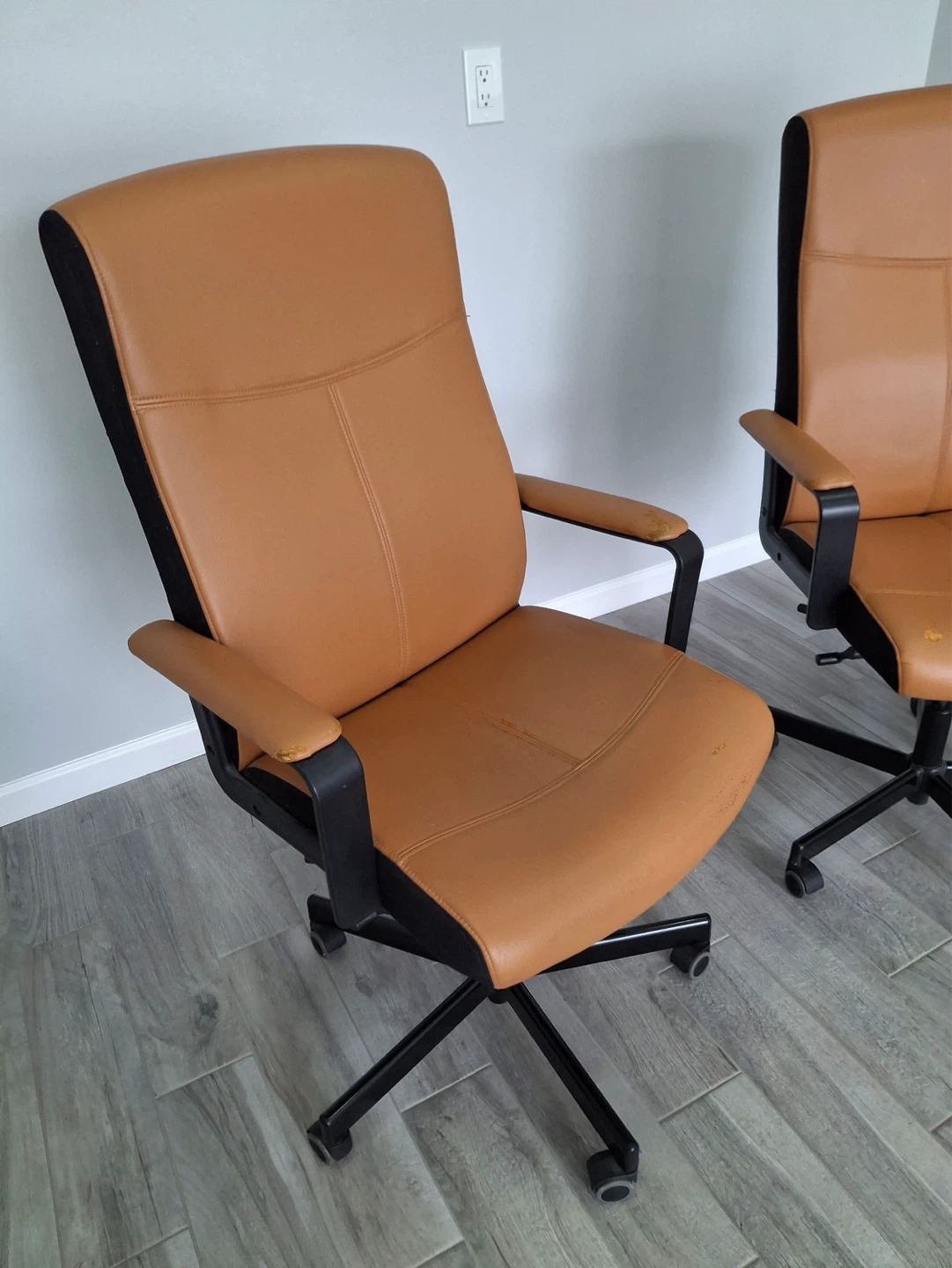 Office Chairs - Tan Faux Leather - photo 5