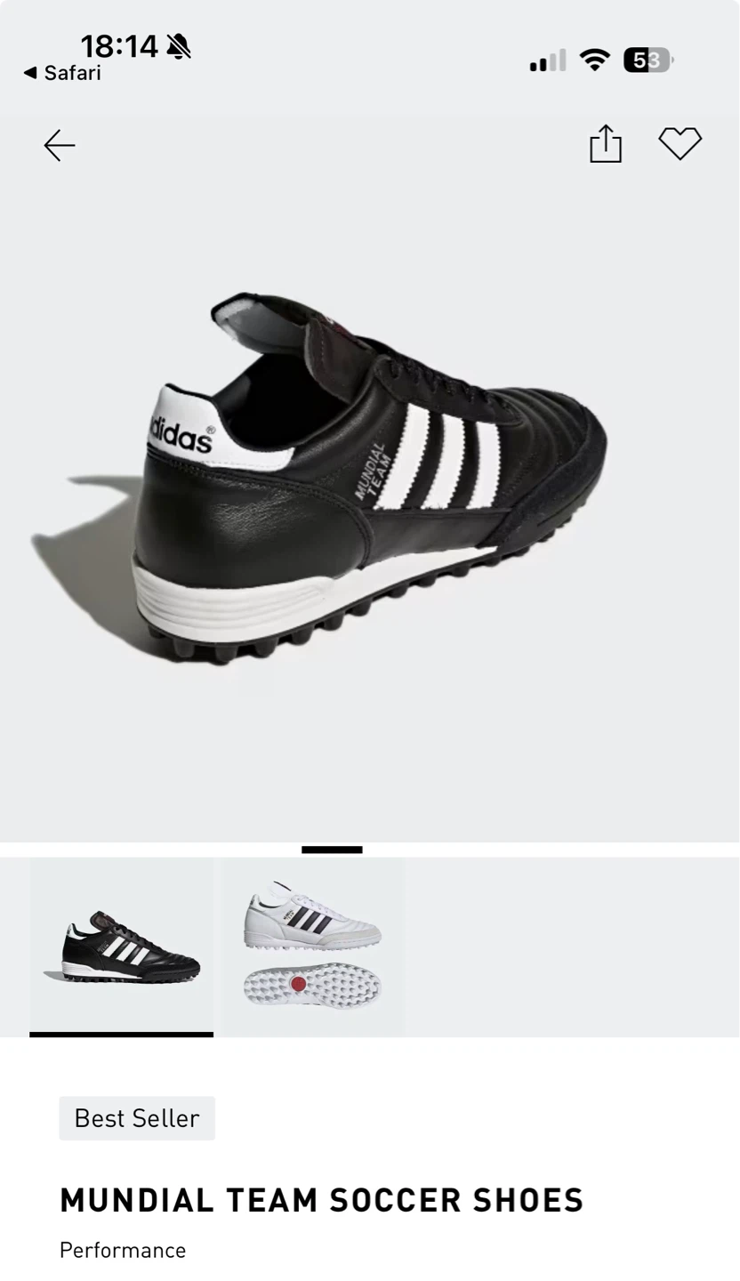 Adidas Mundial Team Soccer Shoes - photo 2