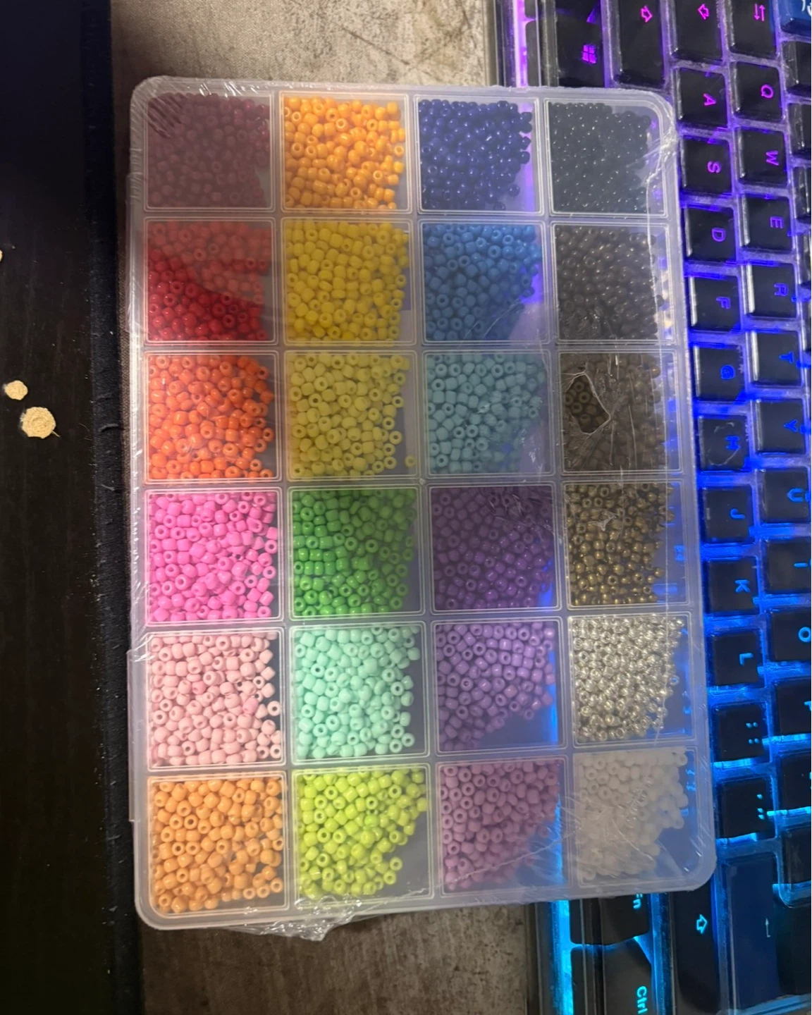 5200 Pcs 24 Bead Box Handmade DIY Jewelry Bracelet Kandi Jewelry - photo 2