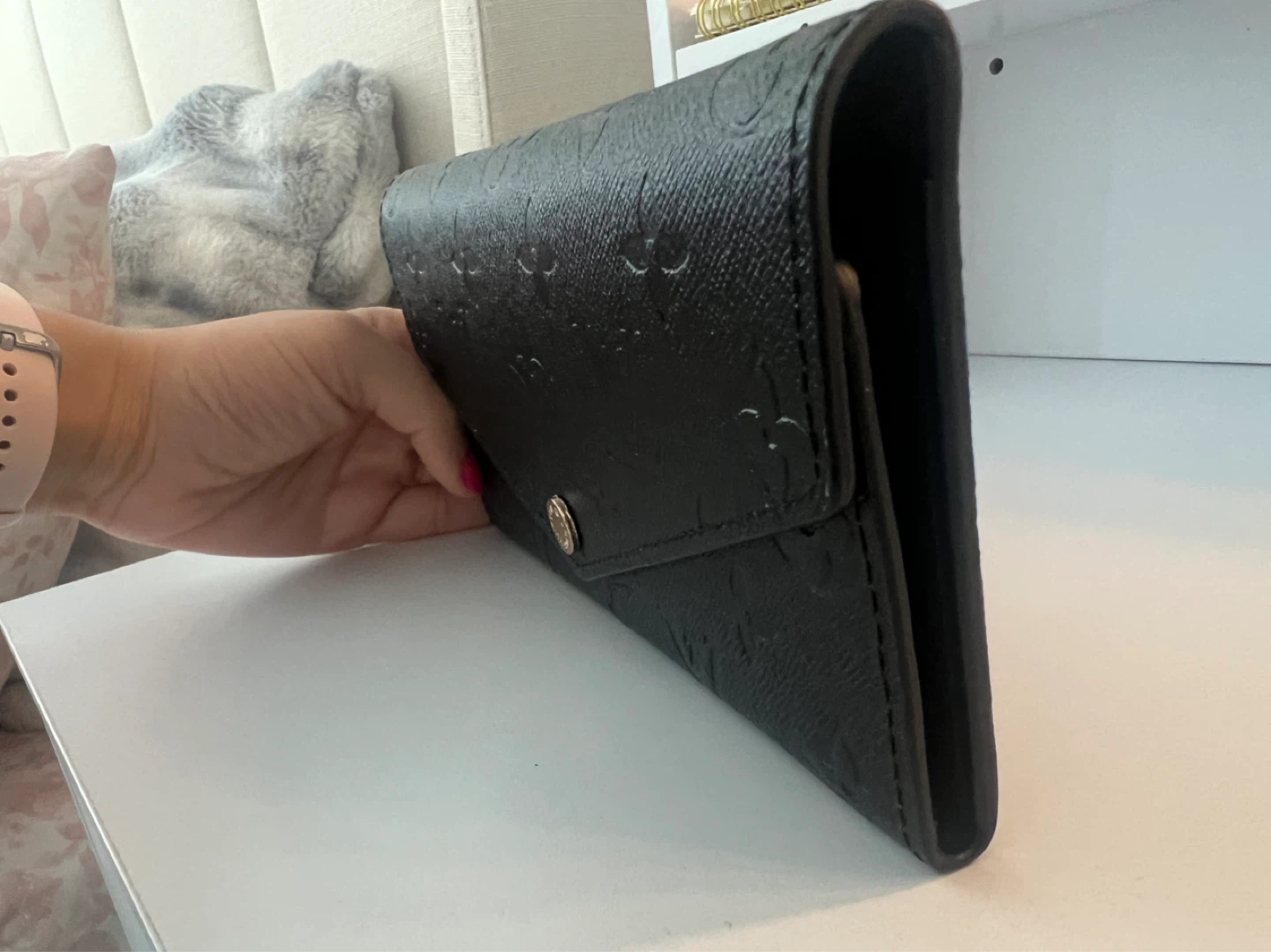 Louis Vuitton Sarah Wallet Black Monogram Empreinte Leather - photo 3