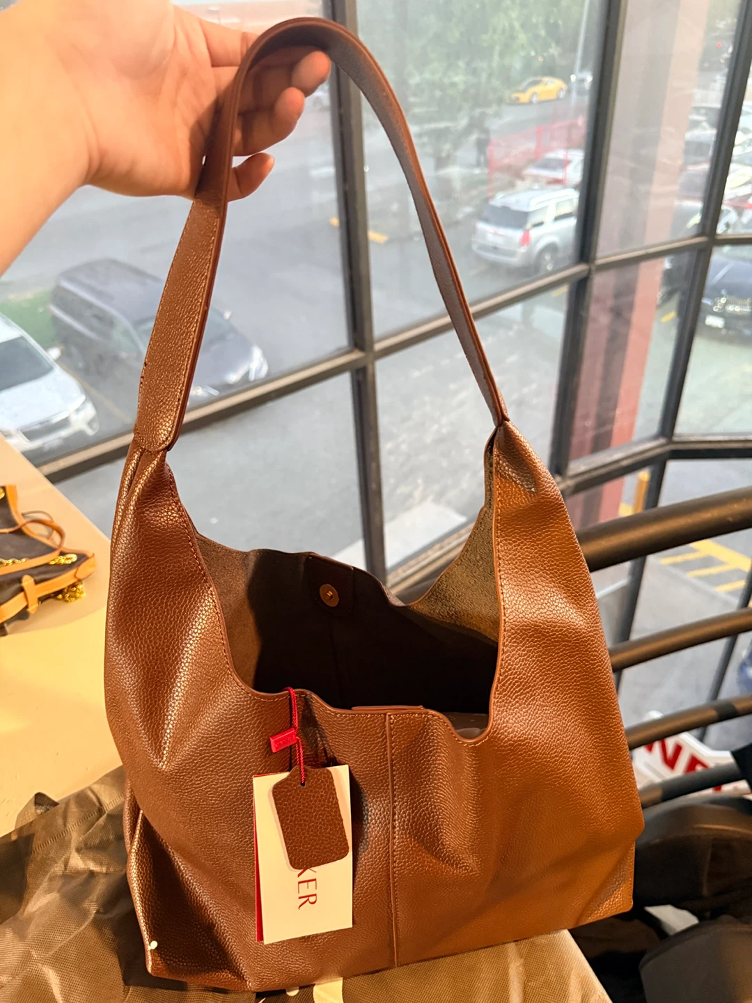 Foxer Brown Leather Hobo Bag - photo 4
