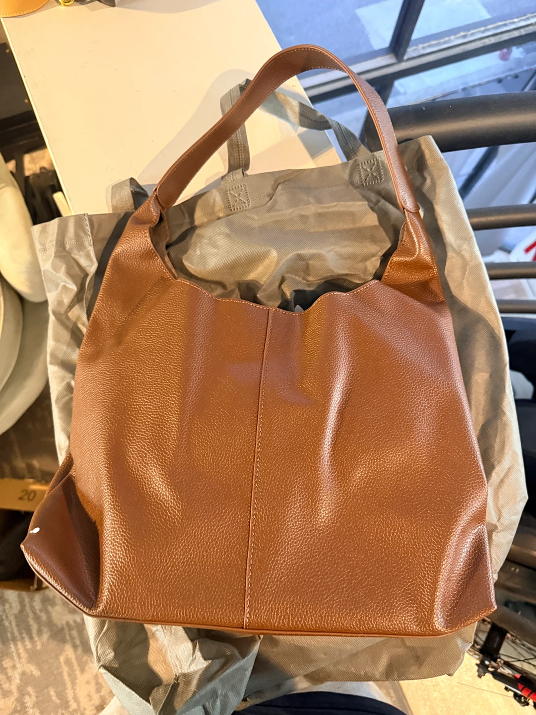 Foxer Brown Leather Hobo Bag - photo 2