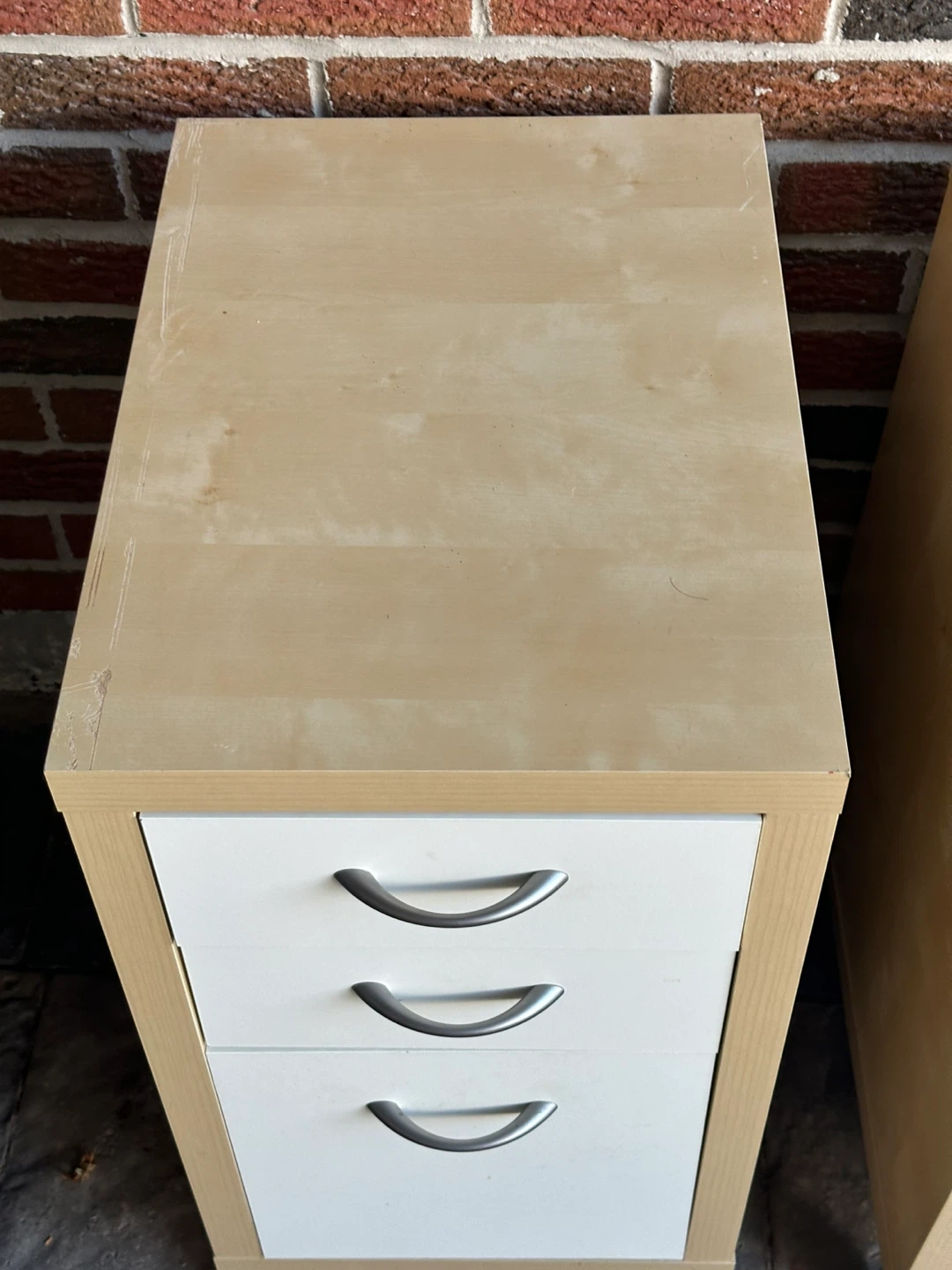 3-Drawer Rolling File Cabinet - photo 2