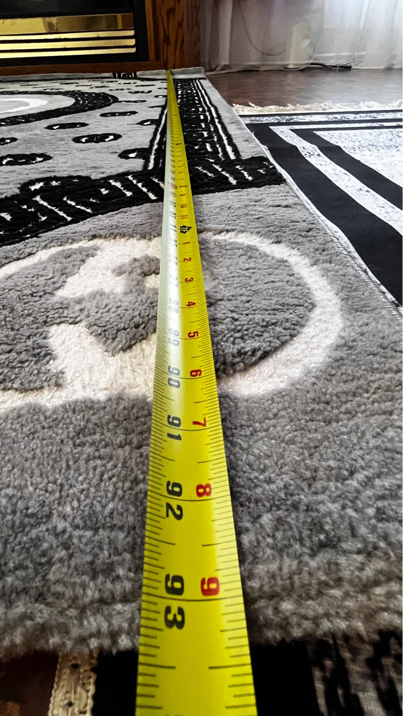 Grey Area Rug with Double G Logo Pattern - photo 2