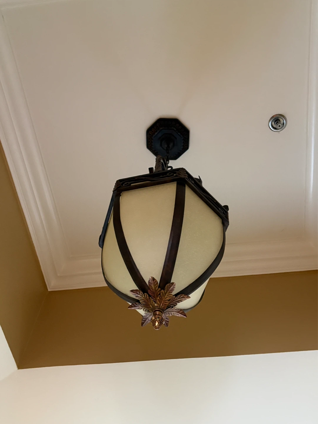 Ornate Metal Hanging Lantern Chandelier - photo 2