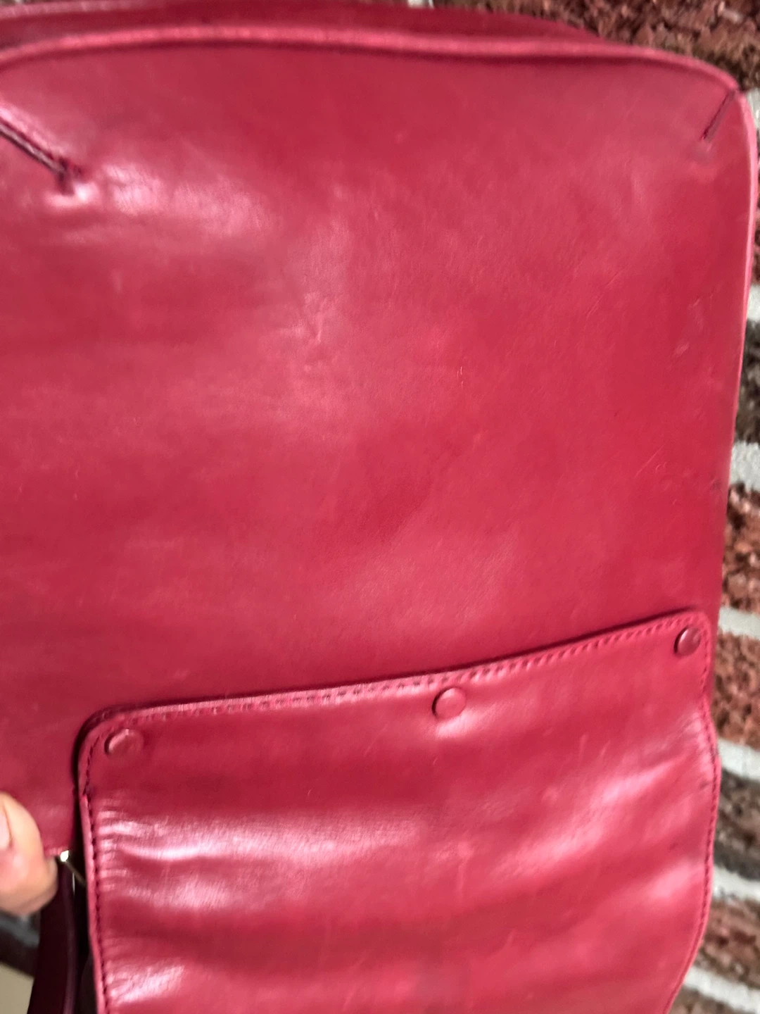 DANIEL Red Leather Crossbody Bag & Wallet Set - photo 3
