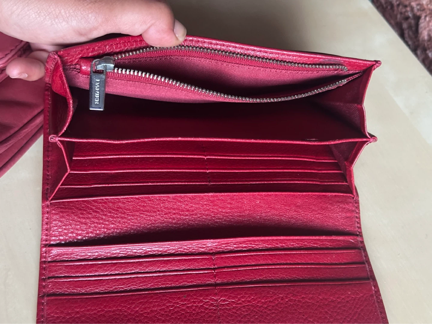 DANIEL Red Leather Crossbody Bag & Wallet Set - photo 4