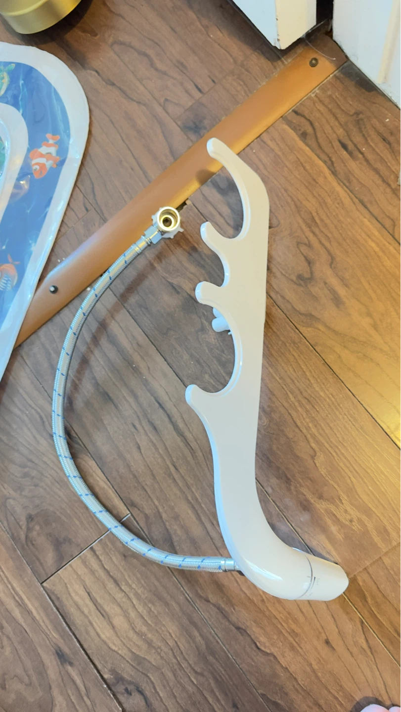 White Bidet Attachment with Hose