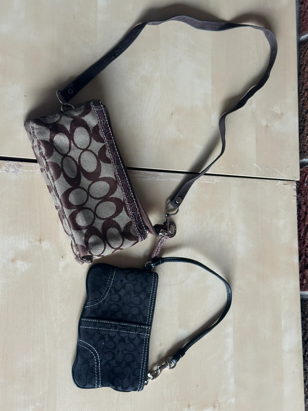 Coach Wristlet/Clutch Set