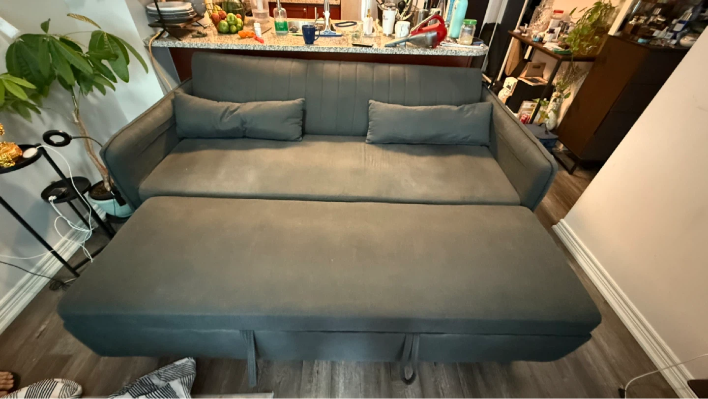 Grey Sofa Bed with Pull-out - photo 2