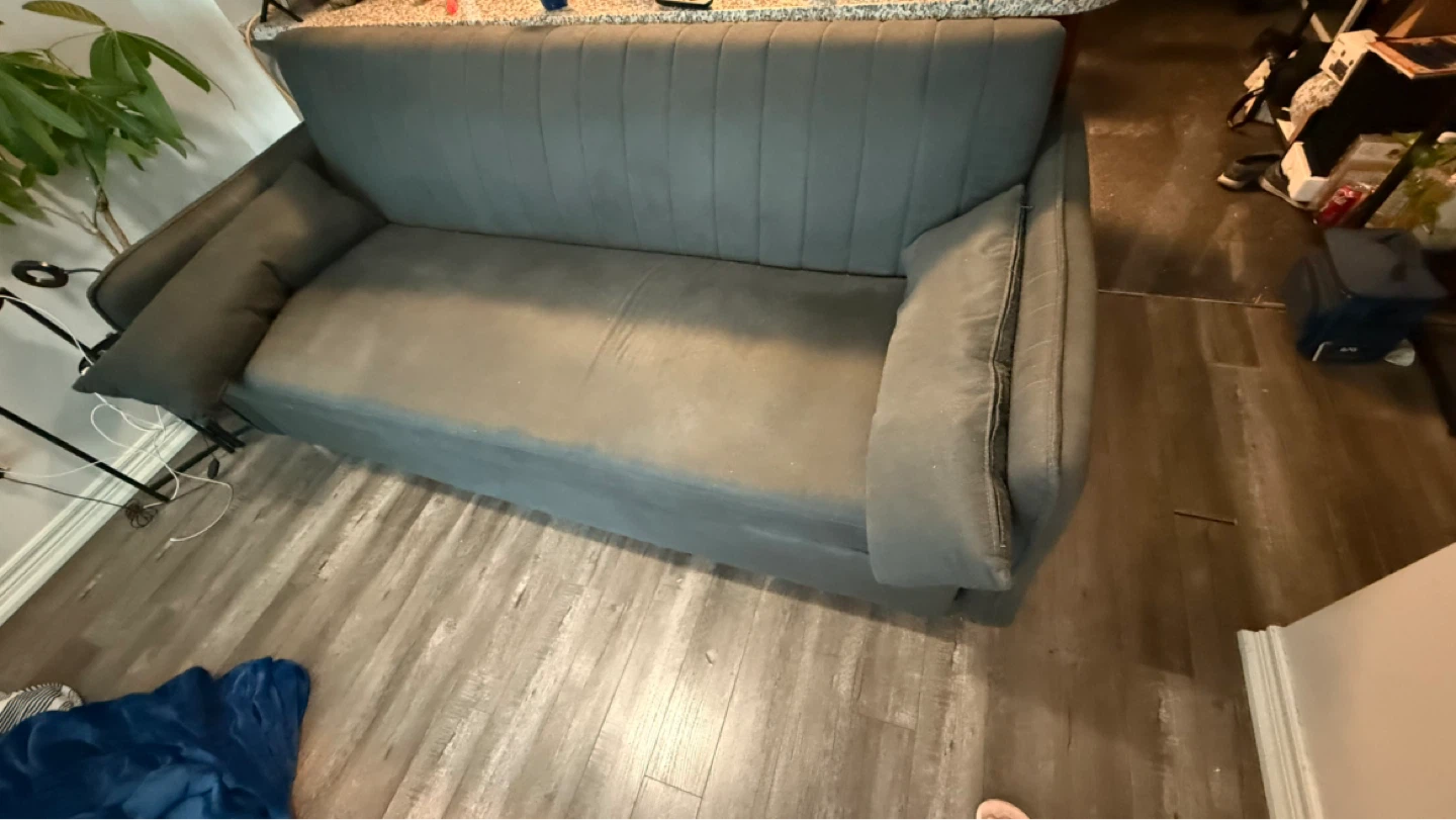 Grey Sofa Bed with Pull-out