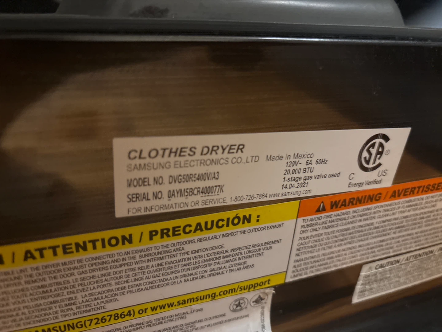 Samsung Washer & Dryer Set – $650 - photo 3