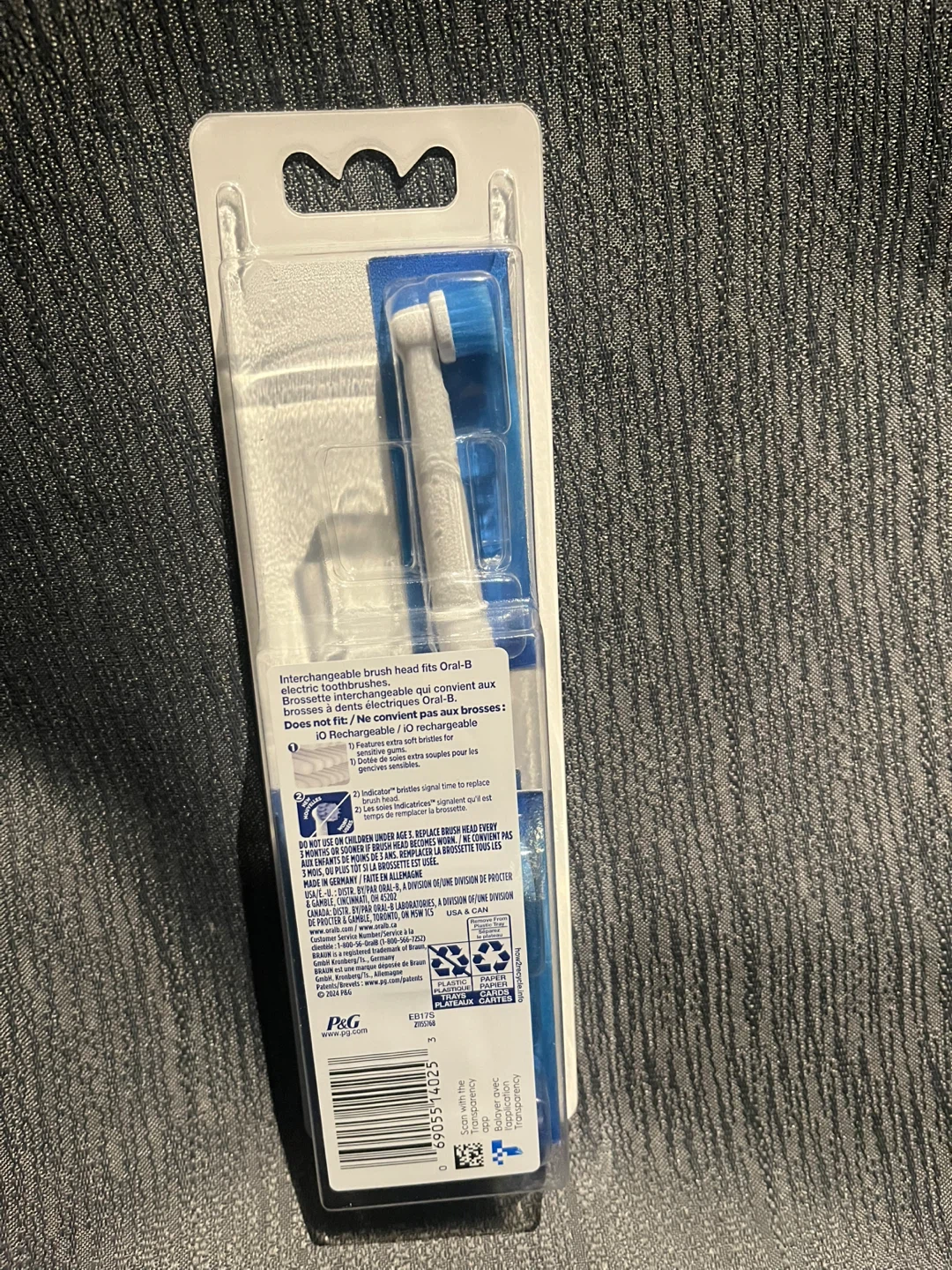 Oral-B Sensitive Gum Care Replacement Brush Heads - 5 Pack - photo 2