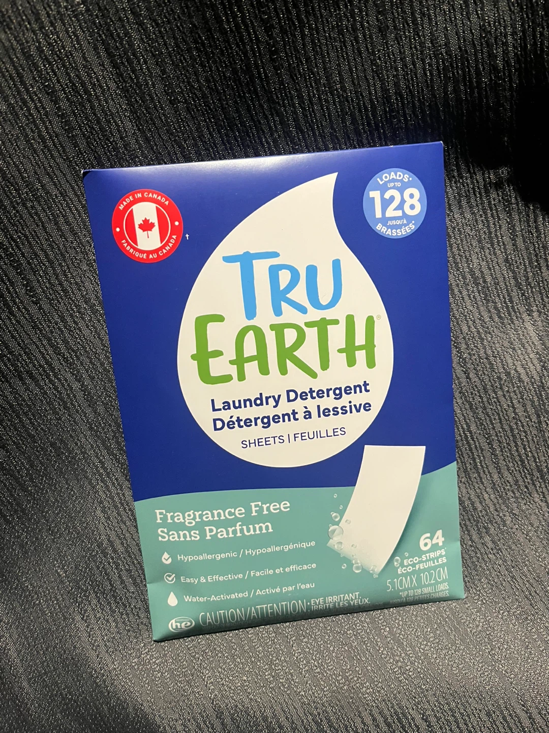 Tru Earth Laundry Detergent Eco-Strips Fragrance Free (64 count)