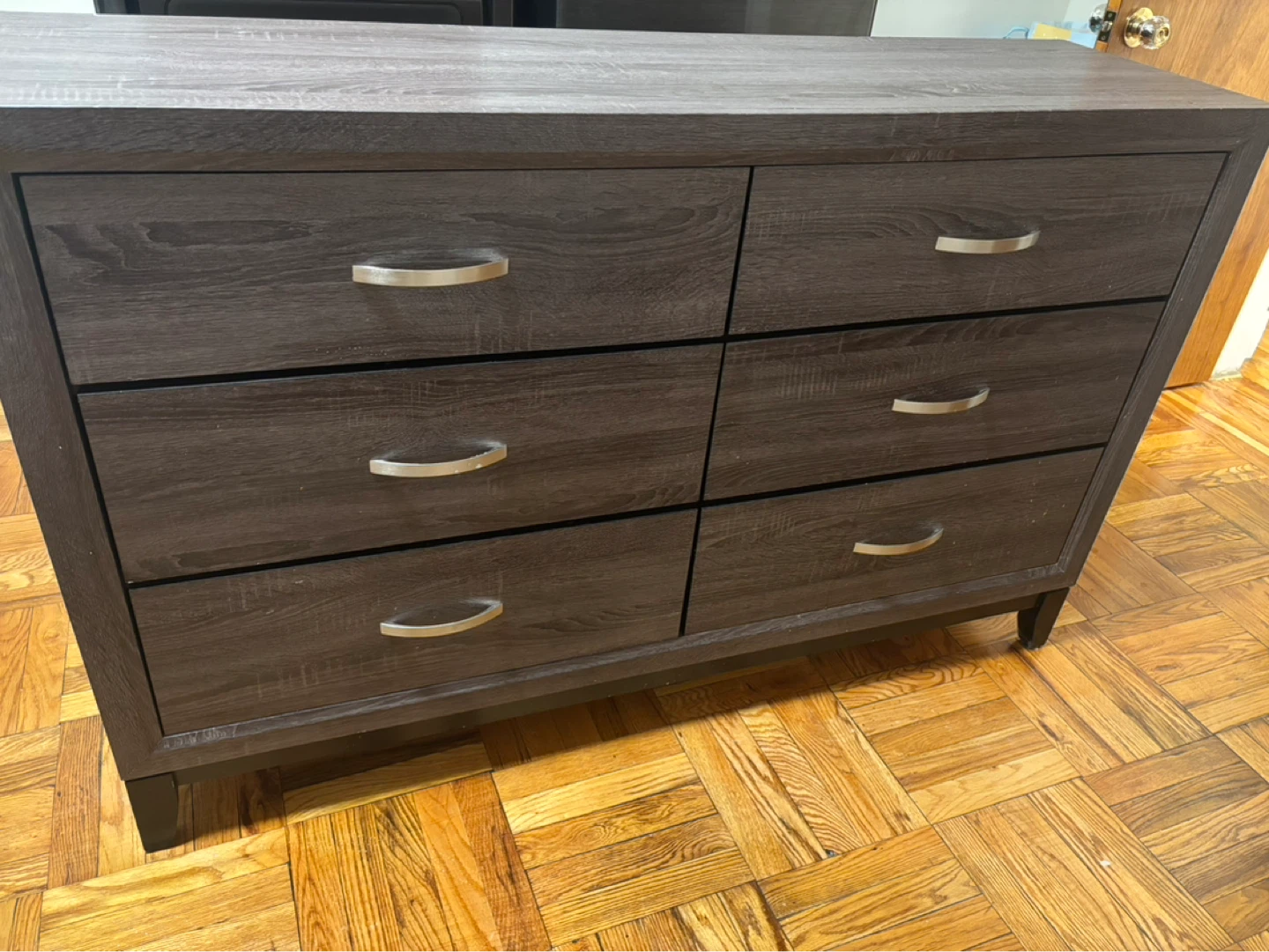 6-Drawer Dark Wood Dresser - $150