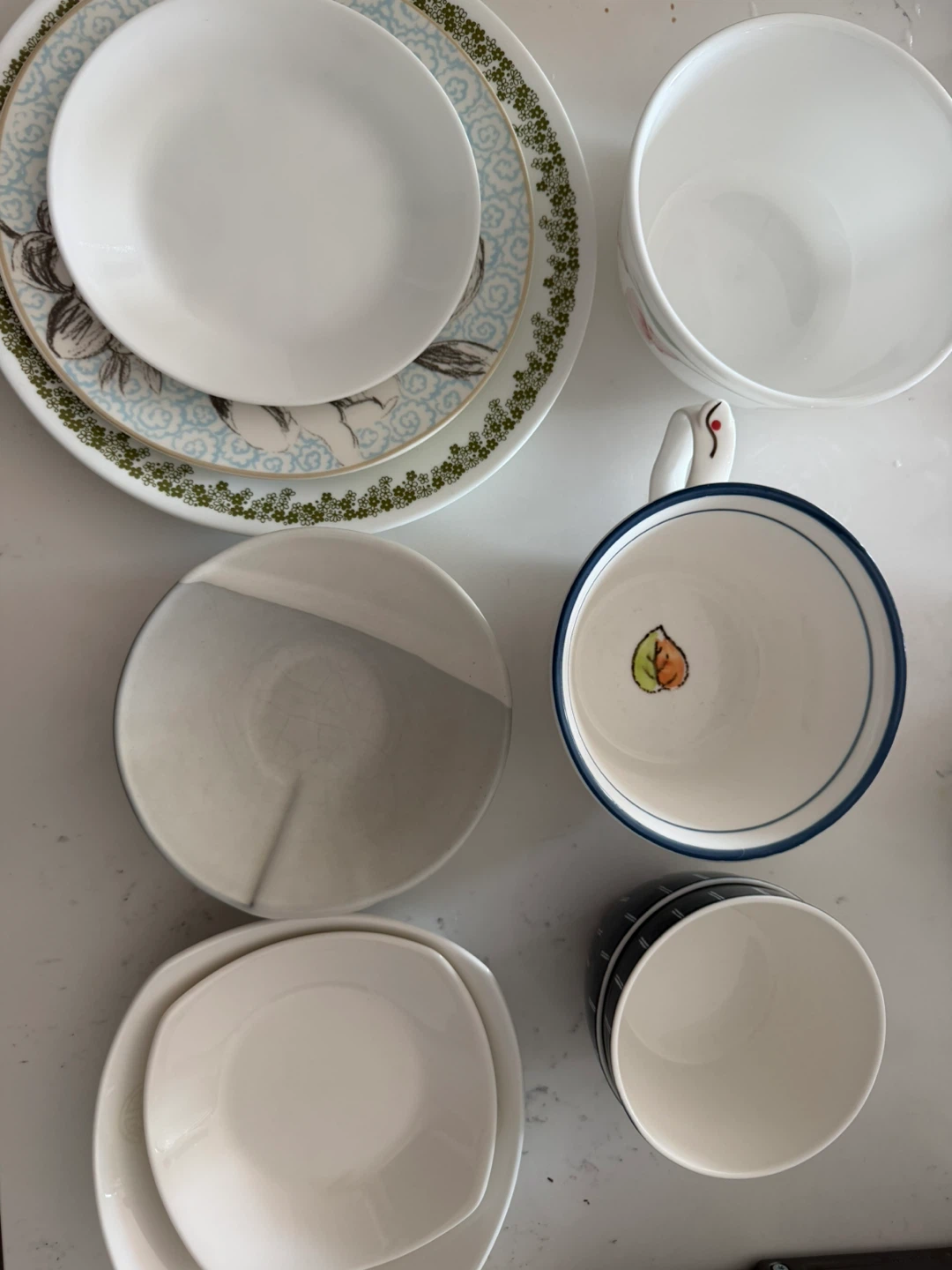 Mixed Set of Bowls, Plates, and Cup - photo 3