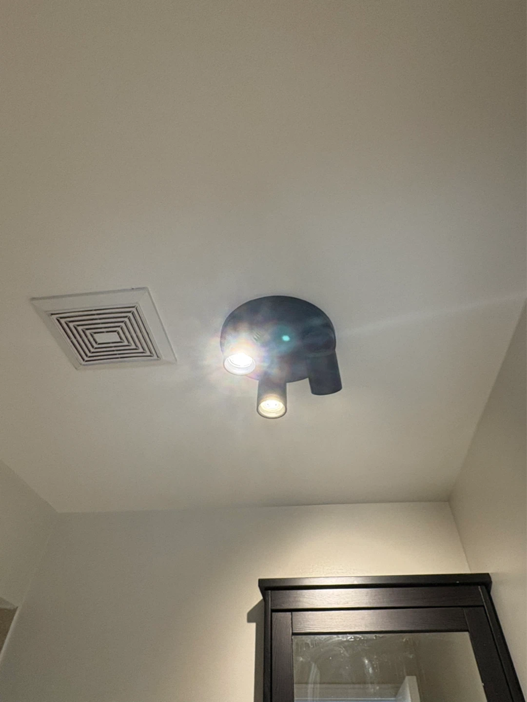 Black 3-Light Track Ceiling Light Fixture - photo 2
