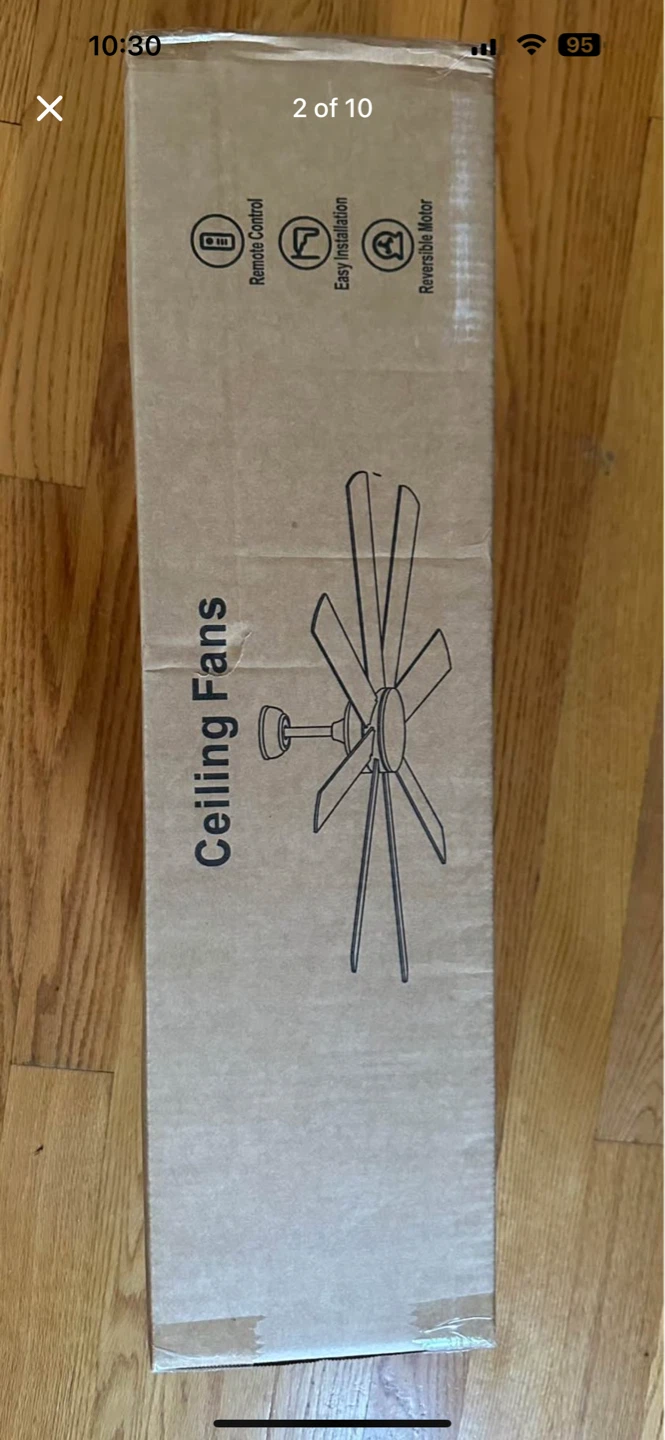 Ceiling Fan 60"(No Light, 8 Blades, Remote & App Control) - photo 2