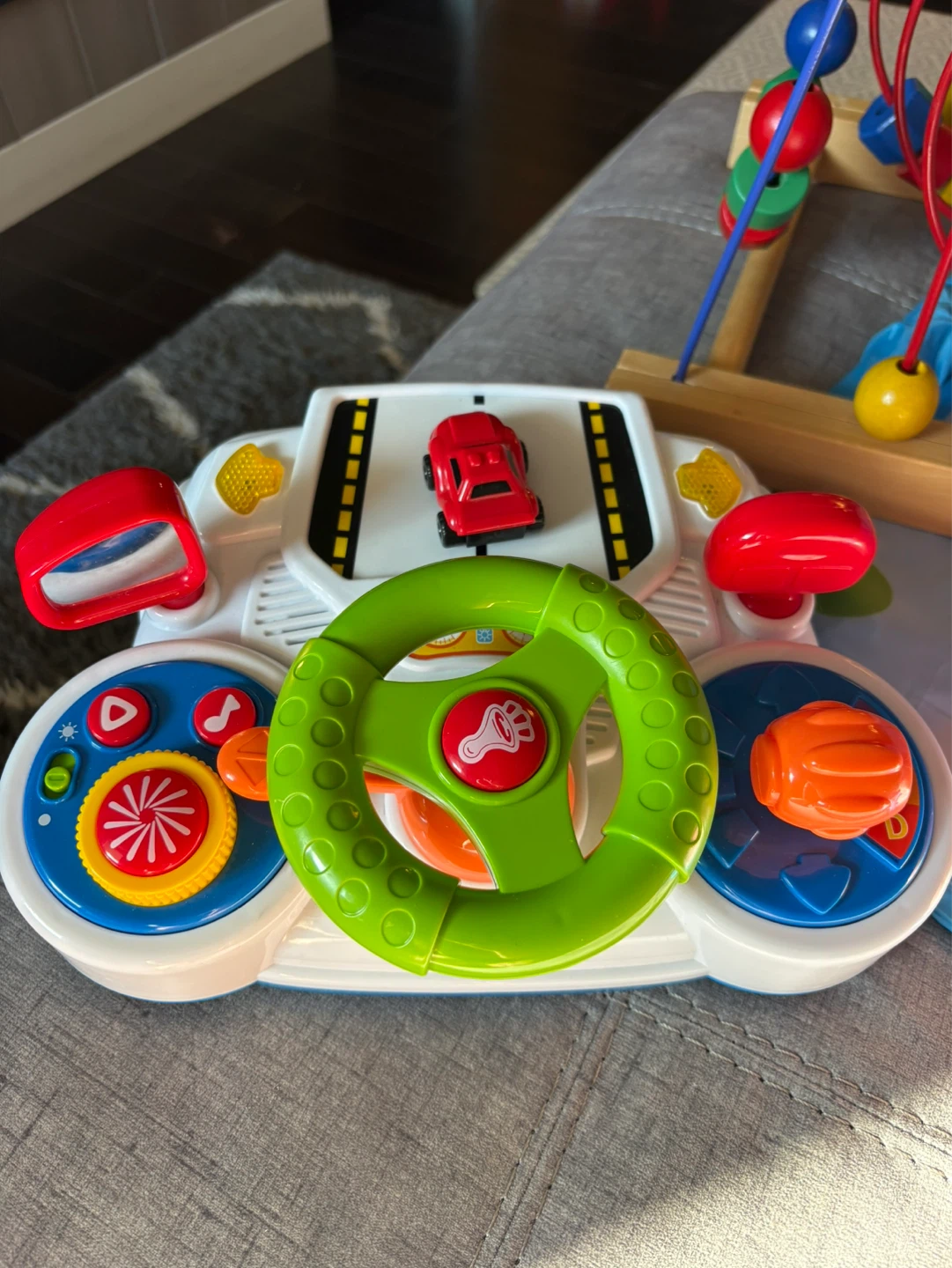Baby Steering Wheel Toy with Car