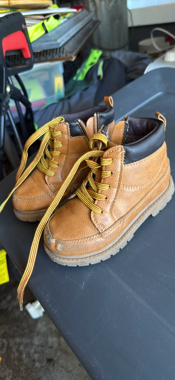 Toddler Boys Tan Lace-Up Boots - photo 2