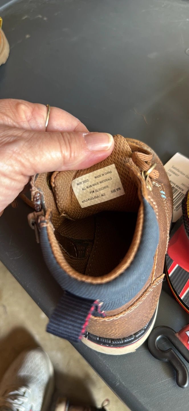 Toddler Boys Tan Lace-Up Boots - photo 5