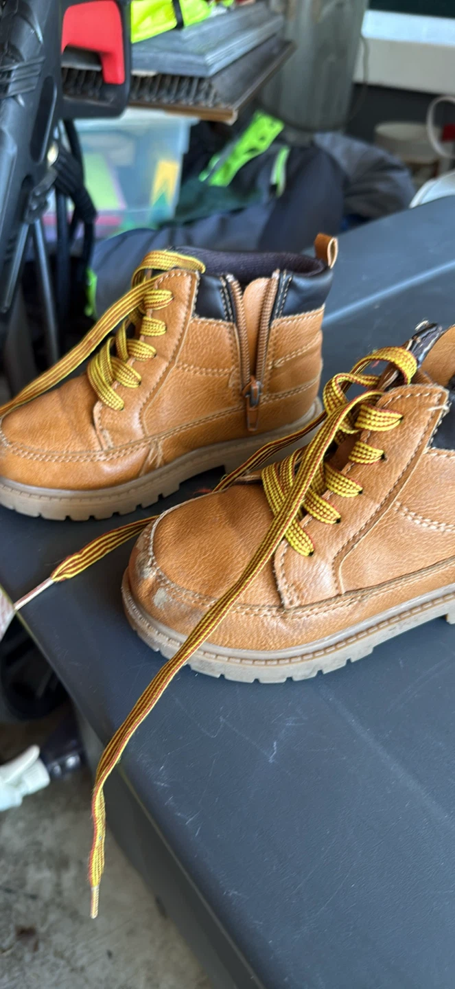 Toddler Boys Tan Lace-Up Boots - photo 4
