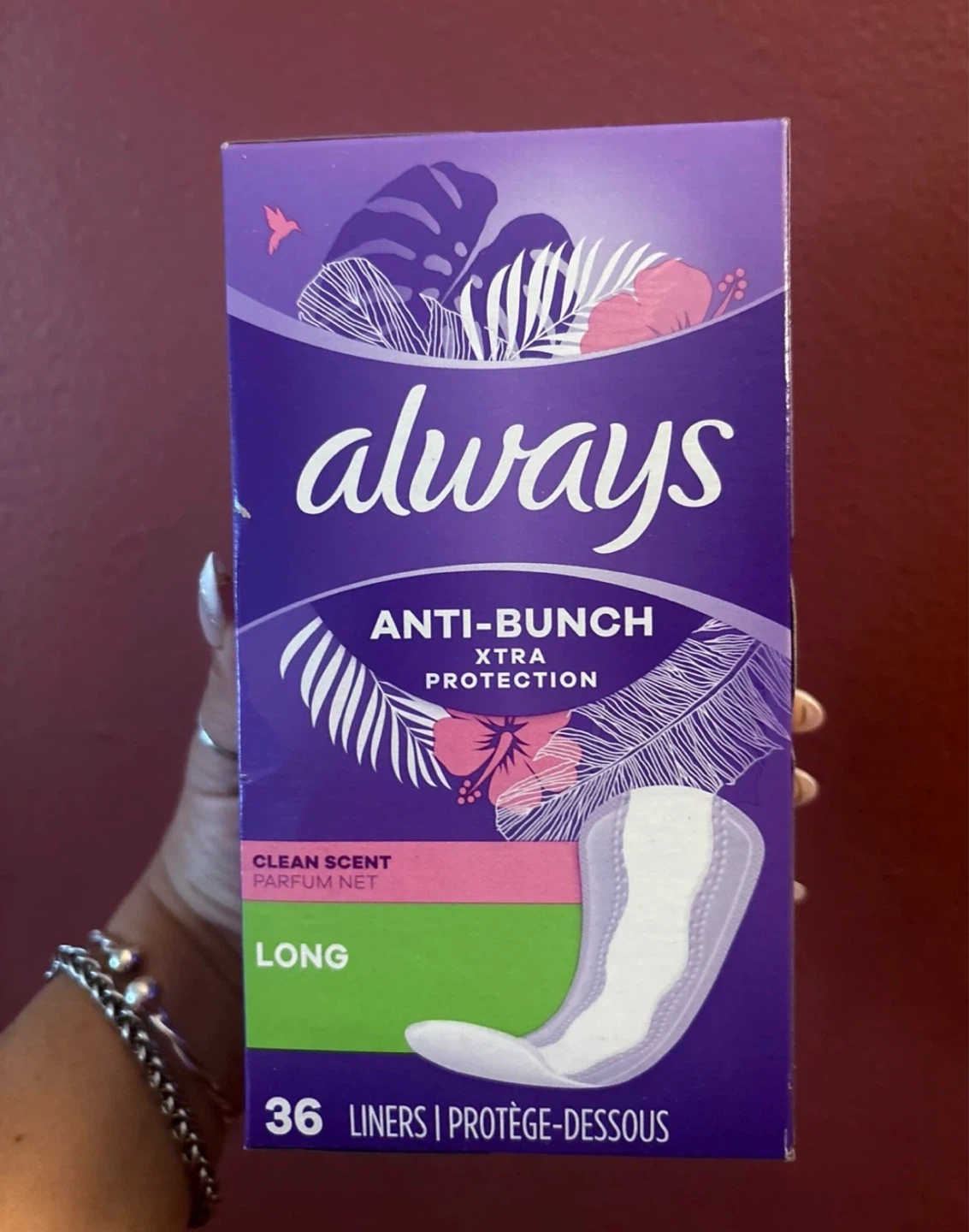 ⚽️ Always Anti-Bunch Long Liners - Clean Scent - 36 Count - photo 4