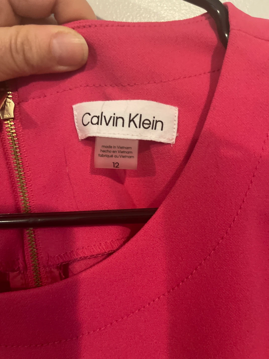 ⚽ Pink Calvin Klein Sleeveless Dress - photo 3