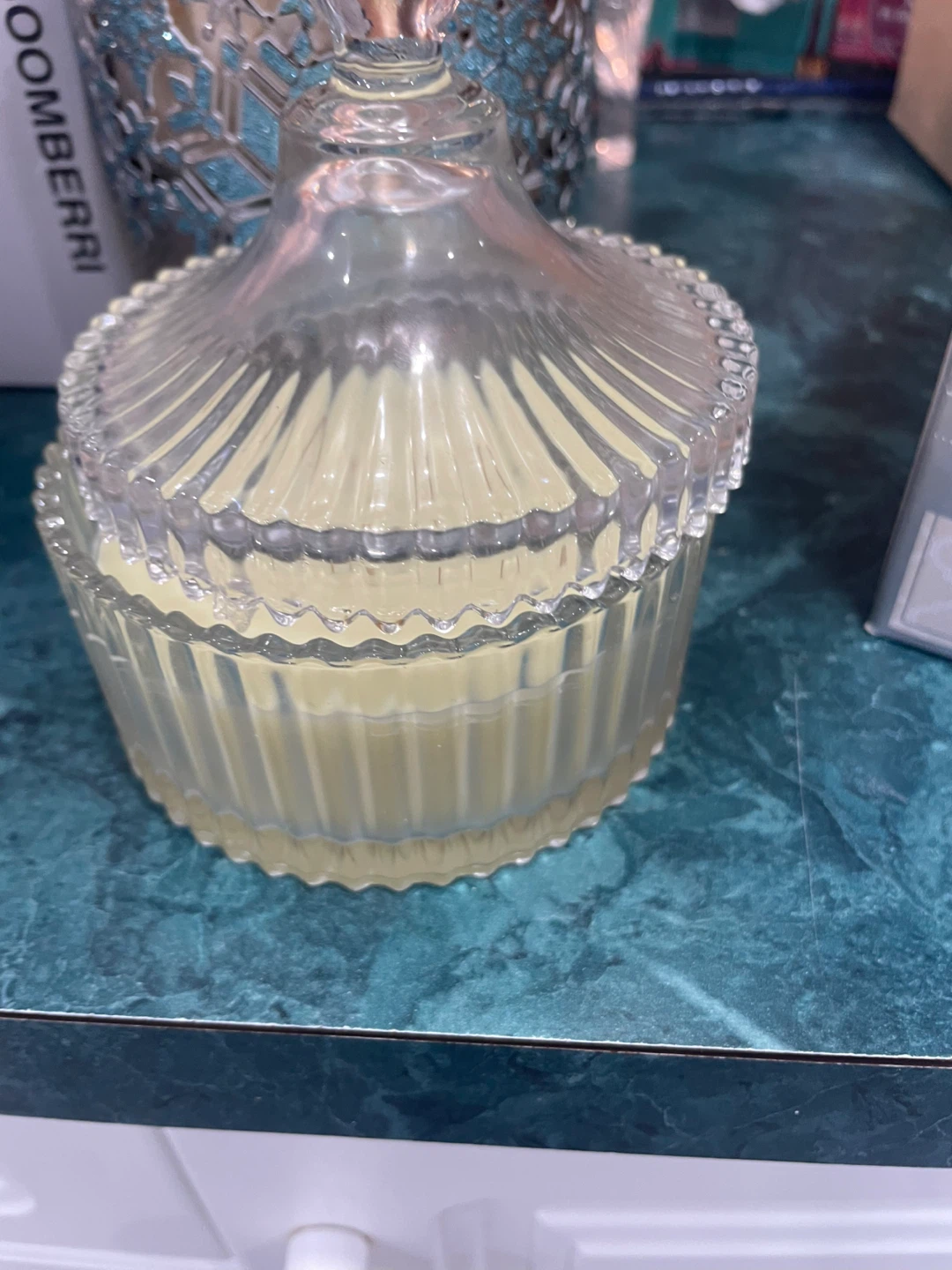 Glass Jar Candle with Lid - photo 3